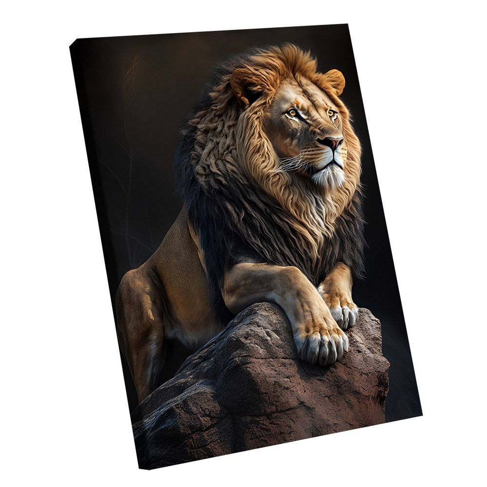 Quadro Leão Protetor -- BR ARTES Pequeno 60x40