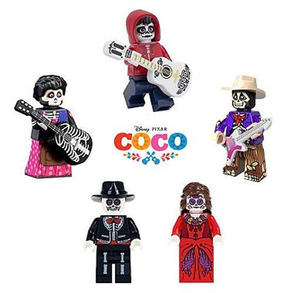 Kit Bonecos Viva A Vida E Uma Festa Coco Miguel Disney Blocos De Montar