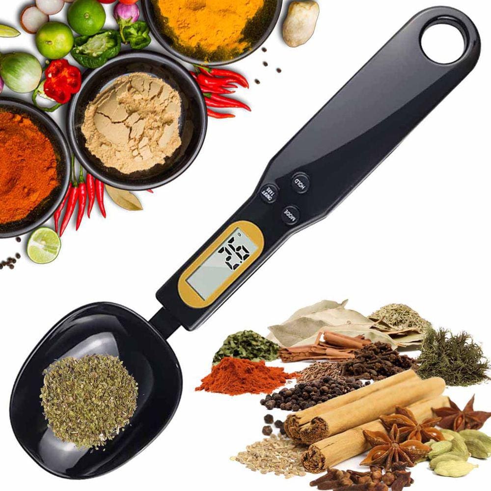 Colher Balança Digital Dosadora Lcd Medidor Tempero Comida Cozinha Cocçao Pesagem precisao Portatil