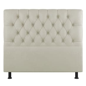 Cabeceira Cama Box Solteiro Nice 100cm Sintético Bege - Abmaza