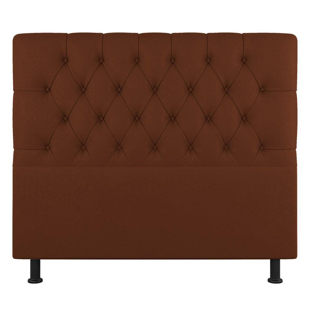 Cabeceira Cama Box Solteiro Nice 100cm Suede Terracota - Abmaza