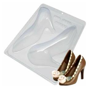 Kit 10 Formas Bwb Silicone Sapato Salto Alto Aberto 868