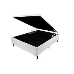 Box Baú Castor Casal Branco 138x188x35cm