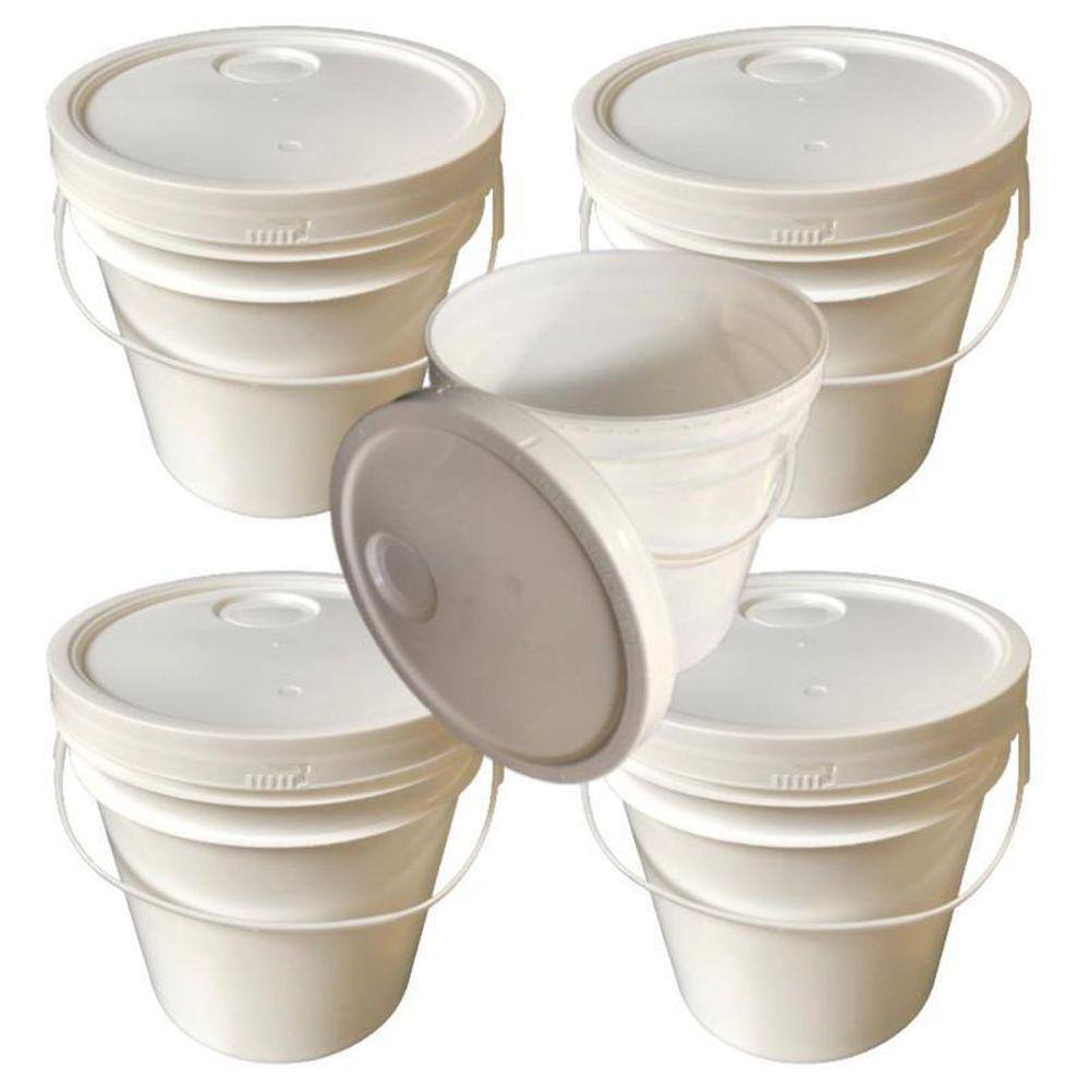 Balde Plástico 5L Para Jardim Vertical - 5 Pçs