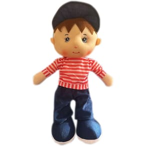 Boneco De Pano Com Boné Grande Com Blusa Menino 41 Cm