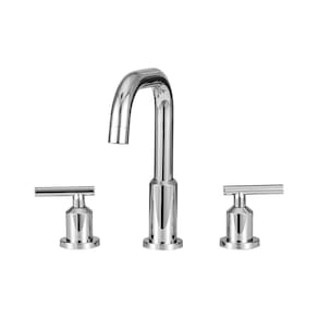 Torneira Para Banheiro Inox Misturador Duplo Comando Tefé Pingoo.casa - Prata Cromado