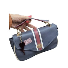 Bolsa Betty Boop de Mão e Alça Transversal Coleção Love Azul