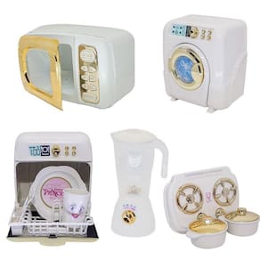 Kit Princesa Cozinha Eletro Louça Panela Fogão Máquina 12Pç