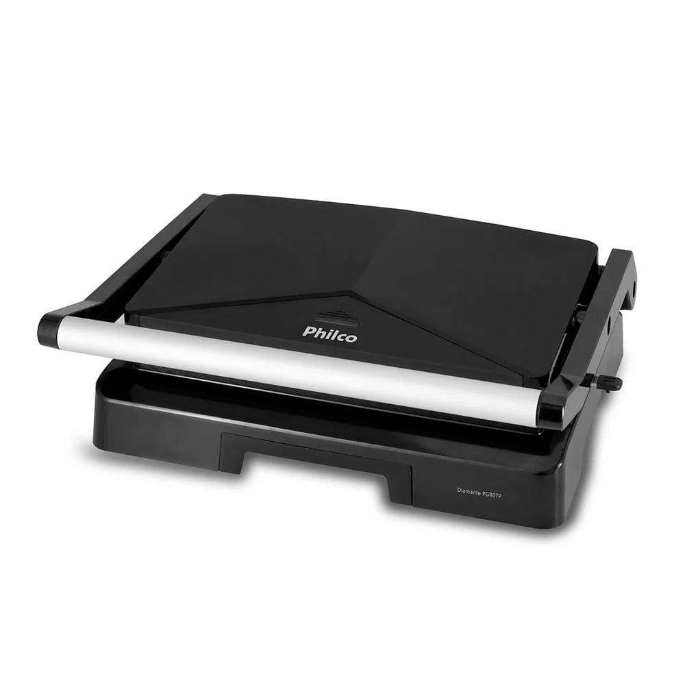 Grill E Sanduicheira Philco Pgr07P Press Diamante Preto 220V