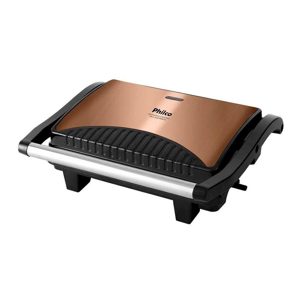 Sanduicheira e grill philco press titanium inox pgr08t esponja limpeza
