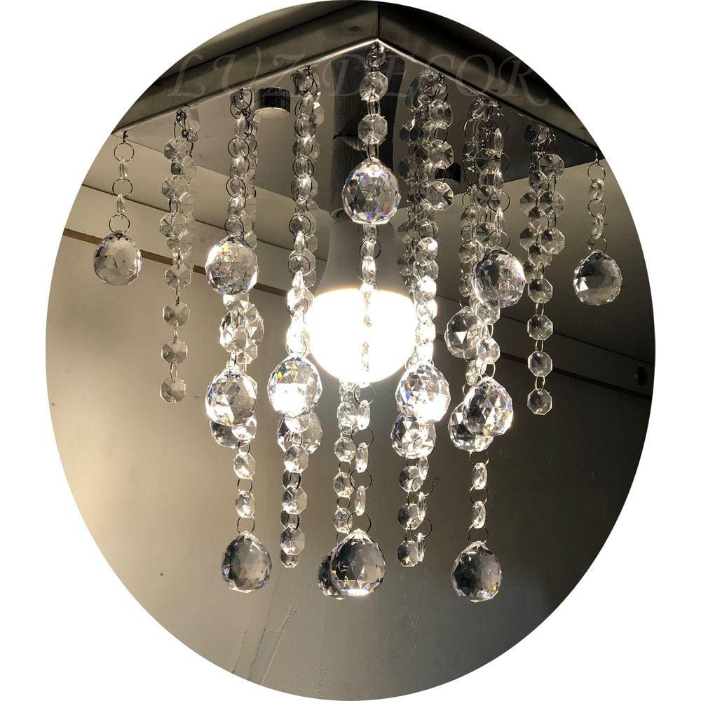 Pendente De Acrílico Já Vai Montado Com Lâmpada BQ