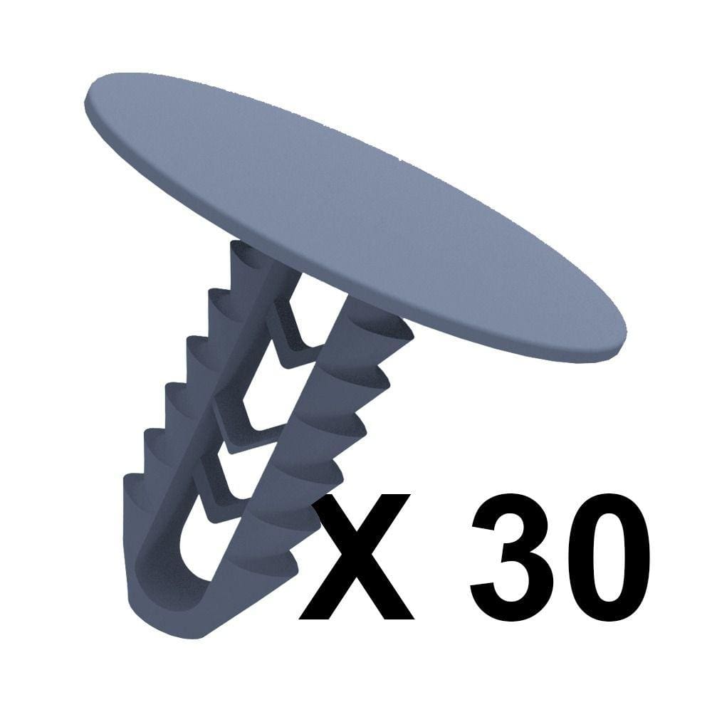 30 Grampos Presilhas Cinza Azulado Forro Do Teto Ducato 98 até 2010 2011 2012 2013 2014 2015 2016