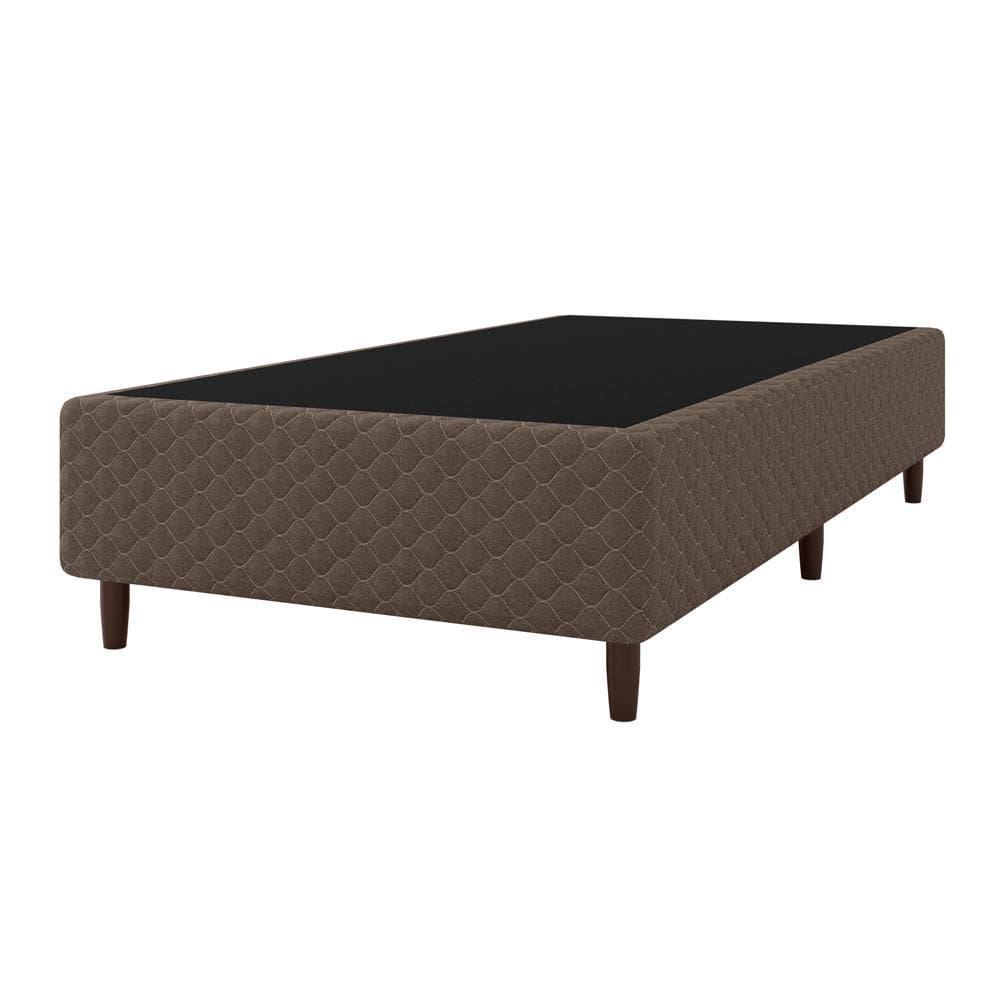Base Cama Box para Colchão Solteiro 88x188cm Clio Marrom Umaflex