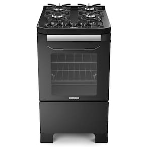 Fogão 4 Bocas a Gás Itatiaia Itamaster com Mesa de Vidro e Acendimento Automático Preto Bivolt