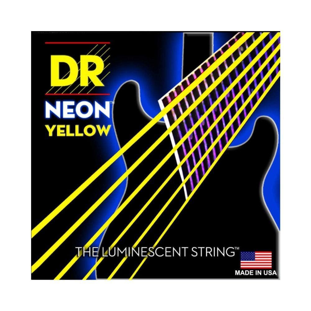 Encordoamento Guitarra DR 0.10 NYE-10 Neon Yellow