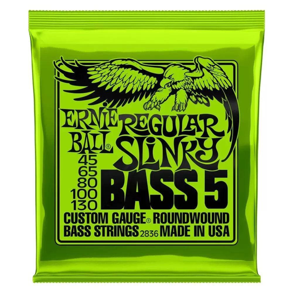 Encordoamento Baixo Ernie Ball 0.45 Regular Slinky P02836 5 Cordas - 12891