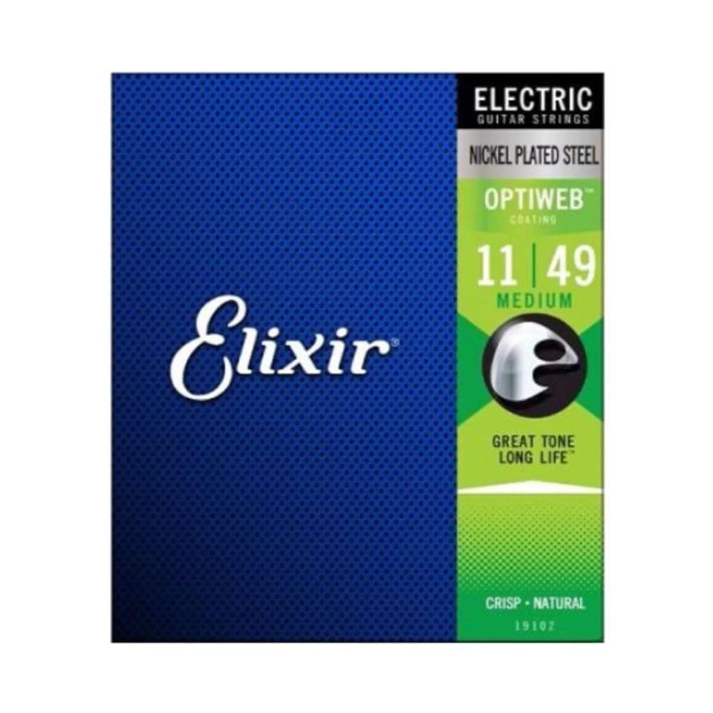 Encordoamento Guitarra Elixir 0.11 Medium Optiweb 19102 - 12094