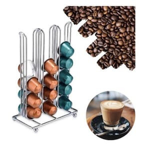 Suporte Para 42 Cápsulas De Café Nespresso Cromado Para Bancada