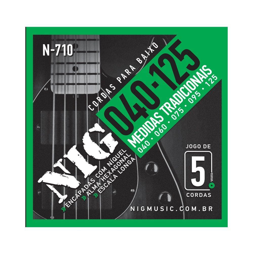Encordoamento Baixo NIG 0.40 N-710 - 5 Cordas