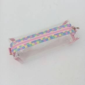 Estojo Simples Médio Cristal Xadrezinho Estamparia - Fizz / Material Escolar / Papelaria / Estojos