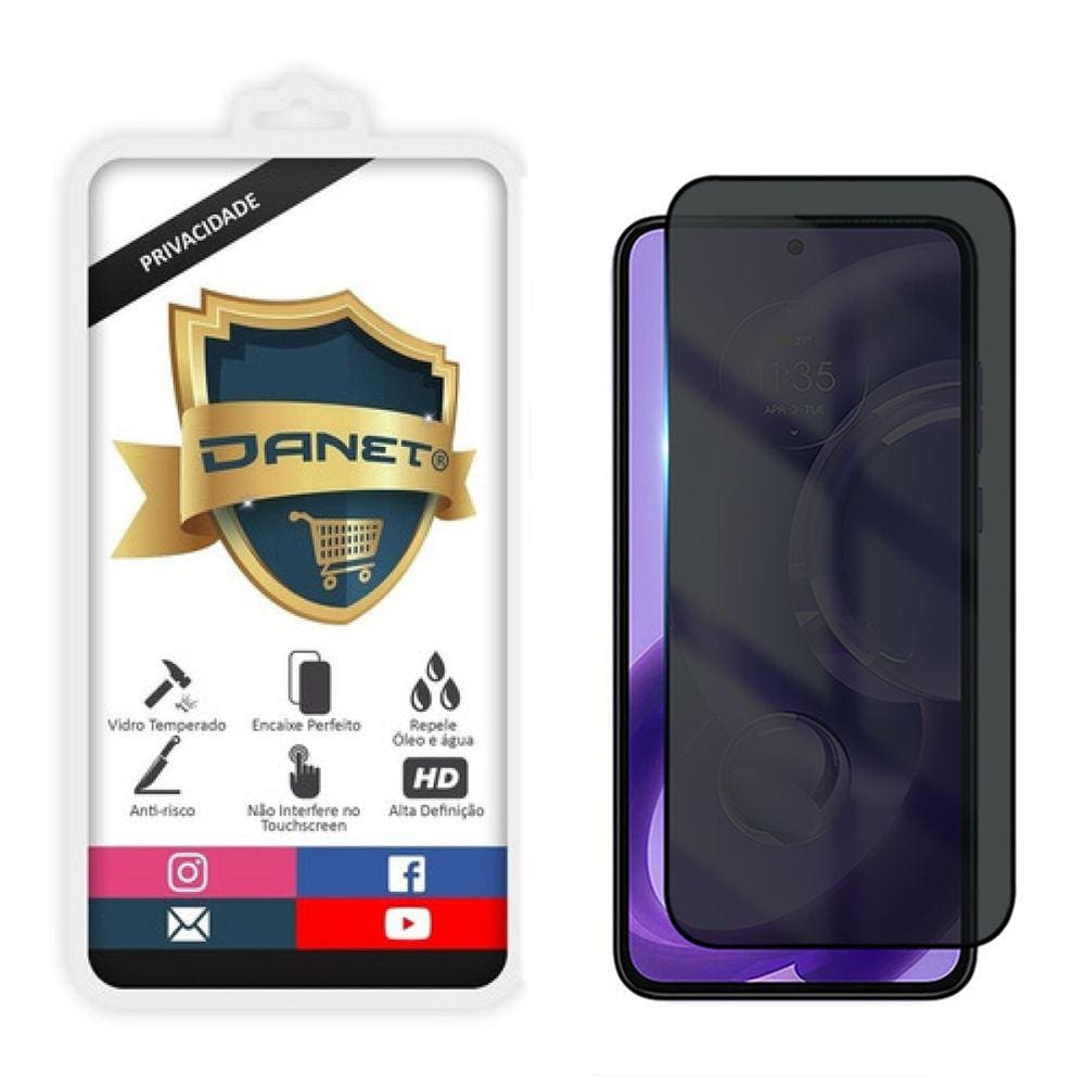 Película De Vidro Privacidade Para Motorola Edge 30 Neo 3d