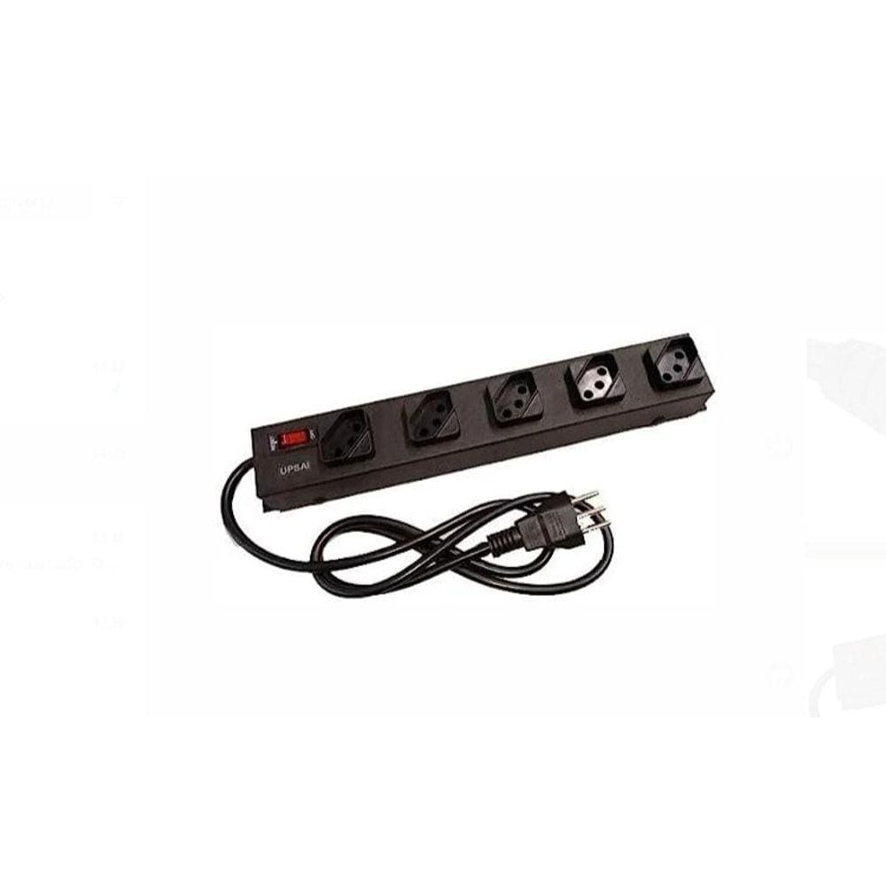 Filtro De Linha 5 Tomadas Bivolt Case Metálica Upsai FM-5T