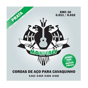 Encordoamento Cavaco Monterey Emc10 Aço Prata - H-8 / 4