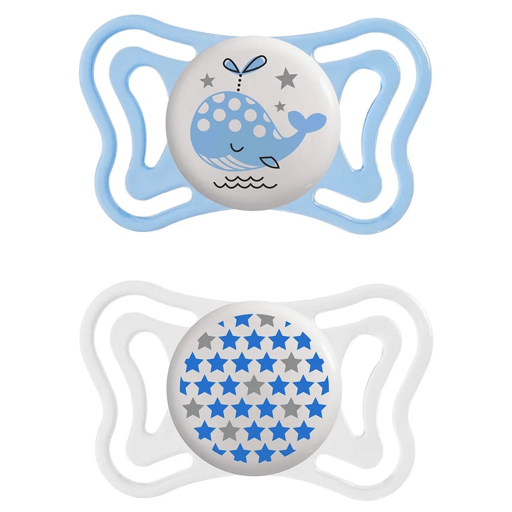 Chupeta Chicco Toda Silicone Physio Forma Brilha No Escuro 0 A 6 Meses