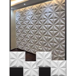 10 Revestimento 3D Transforme Suas Paredes Placas 50Cmx50Cm