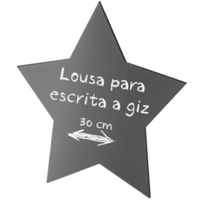 lousa Memo Blackboard Formato Estrela G 30cm Marca Cortiarte