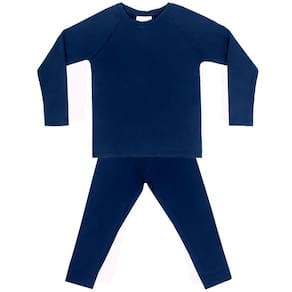 Pijama Térmico Infantil Camiseta e Ceroula Energy Thermo Dry Marinho Everly