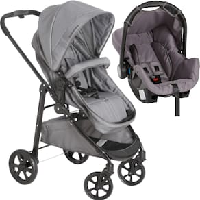 Carrinho de Bebe Moises Bebe Conforto Galzerano Olympus Cinza