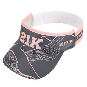 Viseira para Corrida HUPI 21k Ibira Preto e Rosa