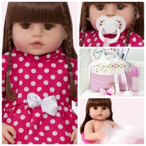 Boneca Bebe Reborn Barata Menina Princesa Enxoval - Chic Outlet - Economize  com estilo!