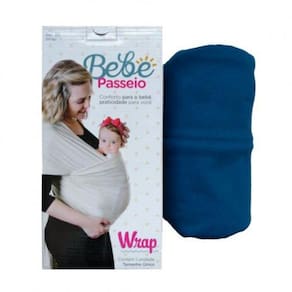 SLING WRAP - BEBÊ PASSEIO - Azul