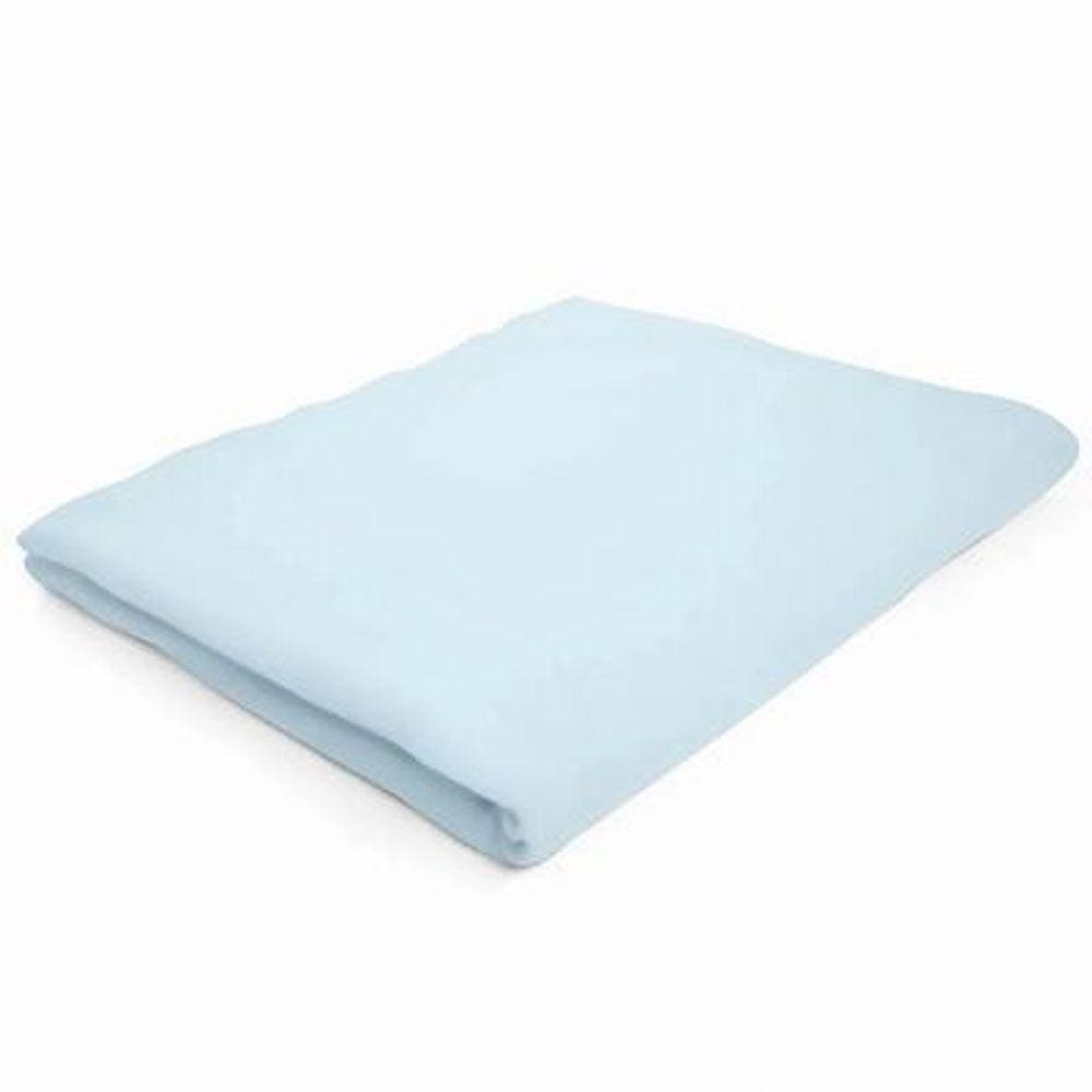 Lençol com Elástico Berço Americano Bambi - Azul Bebê