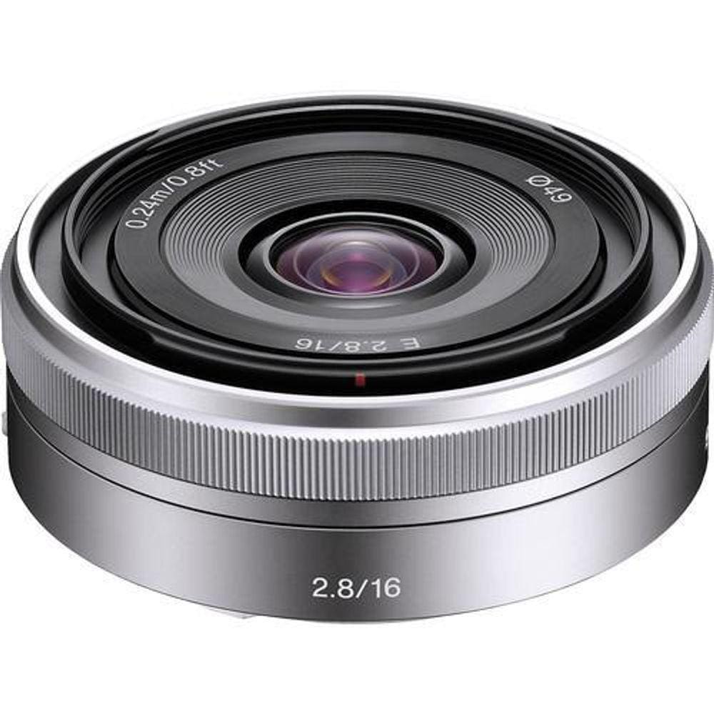 Lente Sony E 16Mm F/2.8 Sel16F28 Br