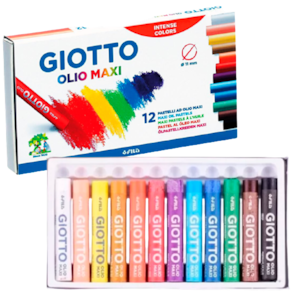 Giz pastel Oleoso 12 cores Olio Maxi Giotto