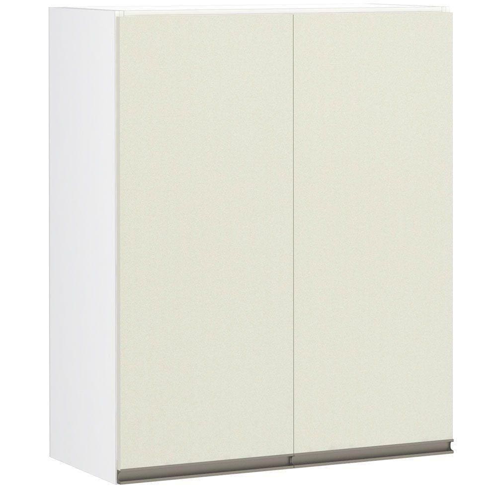 Armário Perola 60cm 2 Portas Branco Polar C/Kashmir