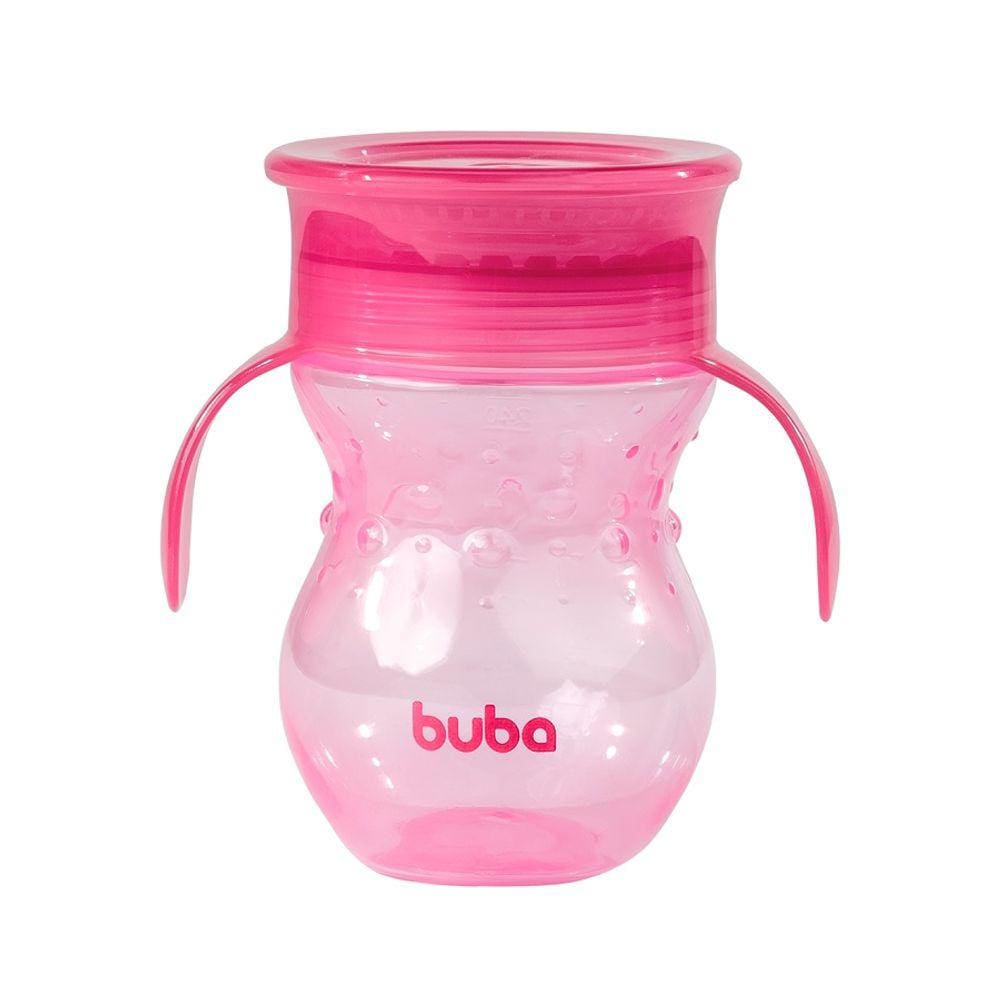 COPO TREINAMENTO ANTIVAZAMENTO 360° COM ALÇA BUBA Rosa