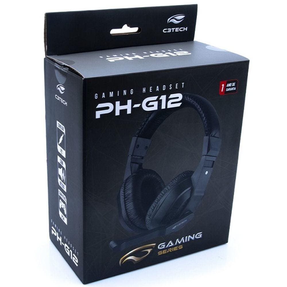 Fone com Microfone Game PH-G12BK C3 TECH