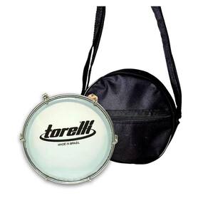 Kit Tamborim Pele Leitosa Torelli TT404 Bco e Bag Tamborim