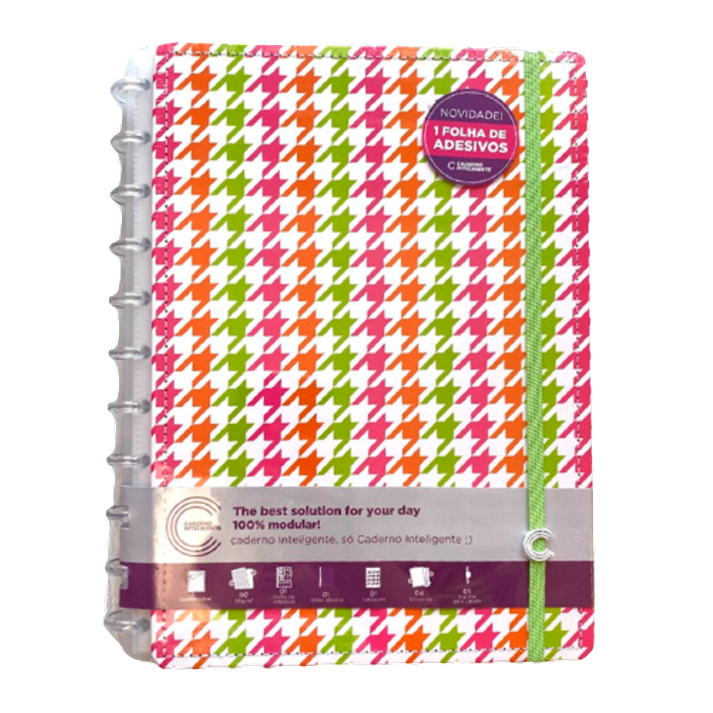 Caderno discos New York Médio Caderno Inteligente