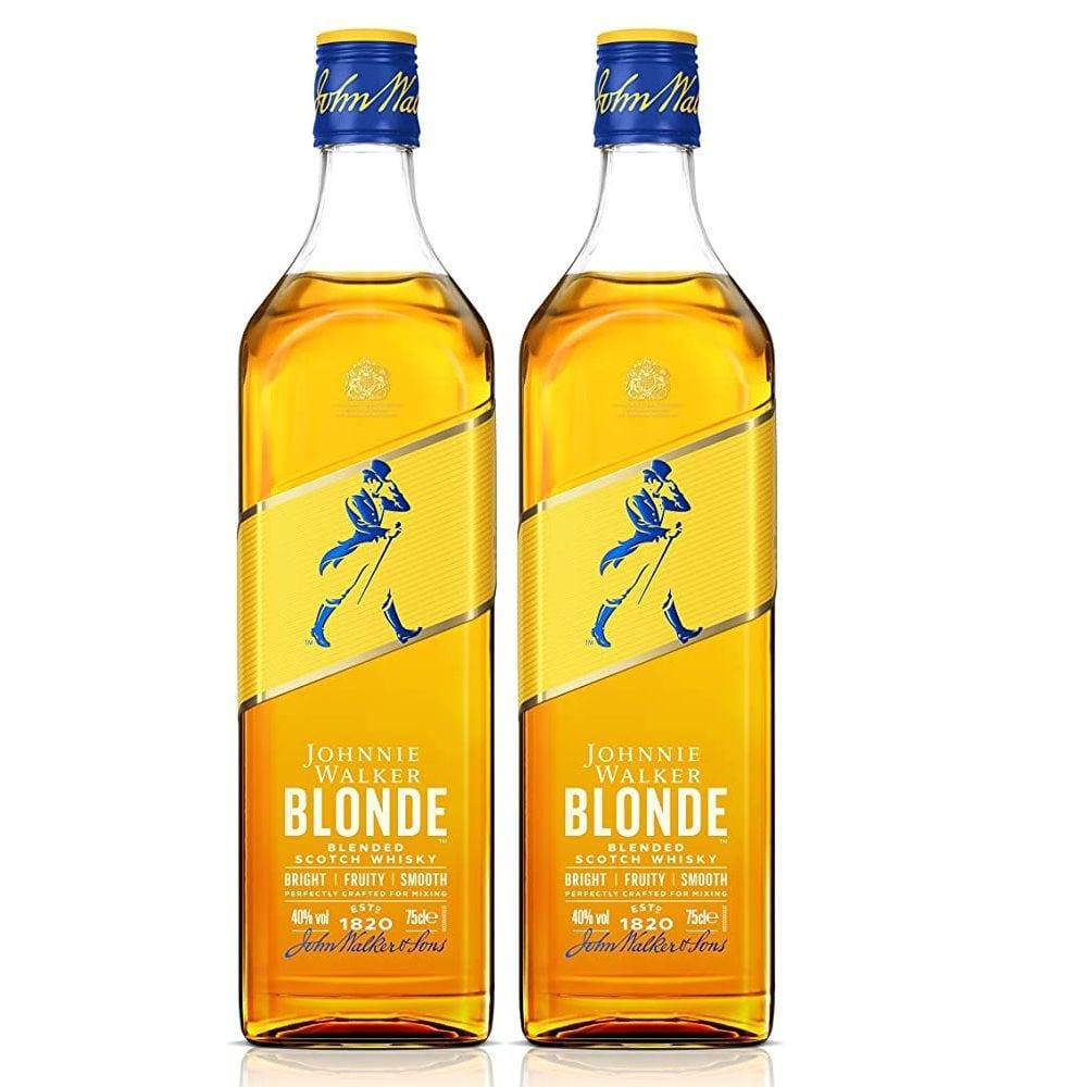 Kit Whisky Johnnie Walker Blonde Scotch 750ml 2 unidades