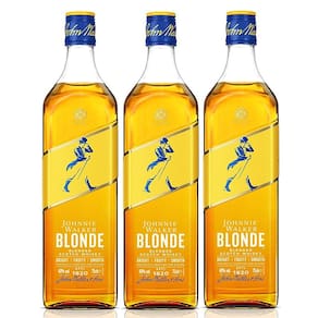 Kit Whisky Johnnie Walker Blonde Scotch 750ml 3 unidades