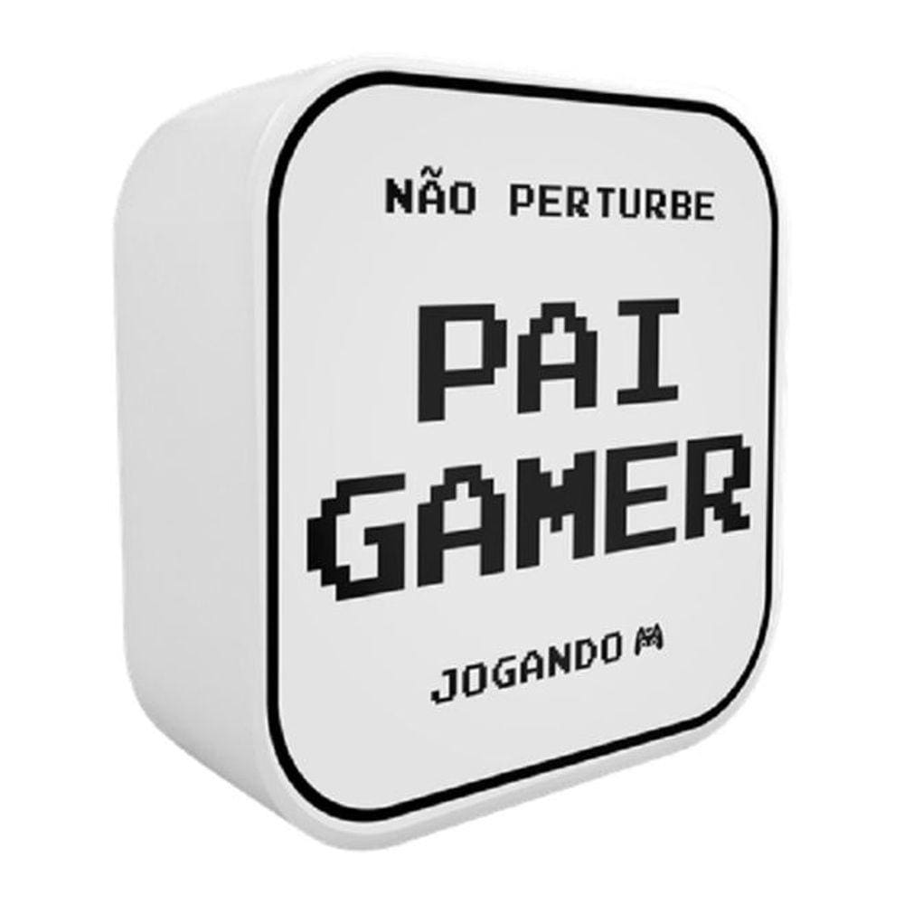 Luminária Box Não Perturbe, Pai Gamer