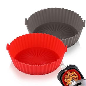 Kit 2 Forma Silicone Para Airfryer Antiaderente Reutilizavel