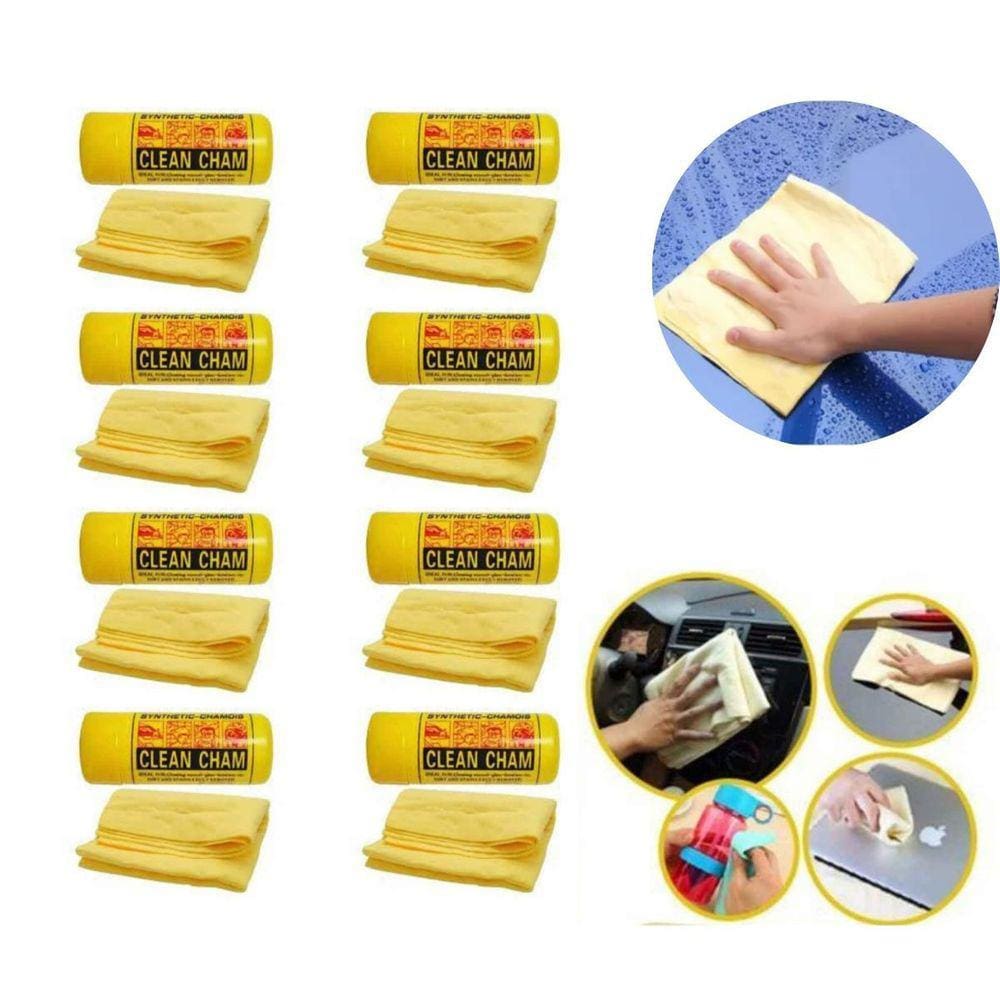 Kit 8 Toalhas Pano Alta Absorção Multiuso Enxuga Seca Carro