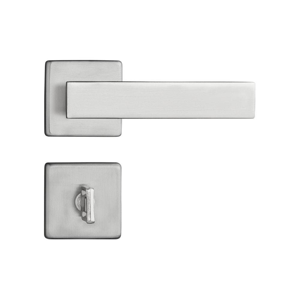 Fechadura Retro Inox Escovado Banheiro