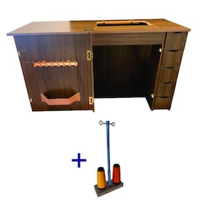 Gabinete Luxo Com 5 Gavetas P Máquina De Costura Singer 242